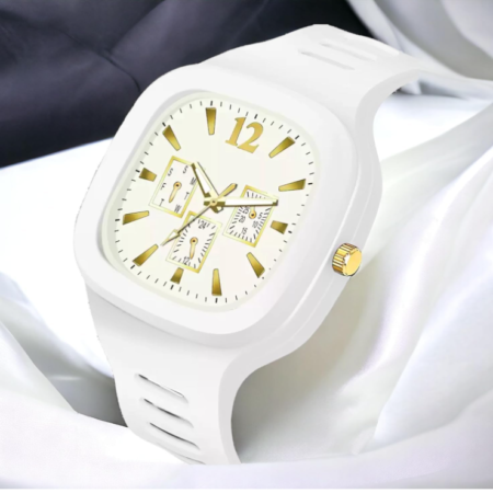 sports watch white